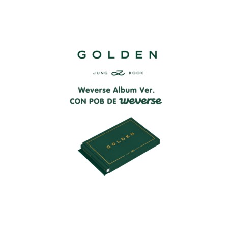 BTS Jungkook GOLDEN Weverse Album Ver. con Beneficio de Weverse